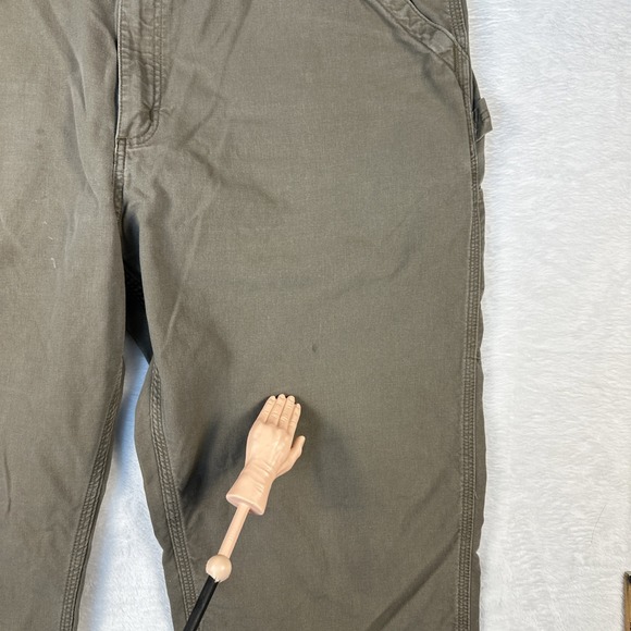 Carhartt Men's Carpenter Canvas Pants Brown 44 x 30 Has Some Stains See Pic - Picture 6 of 12